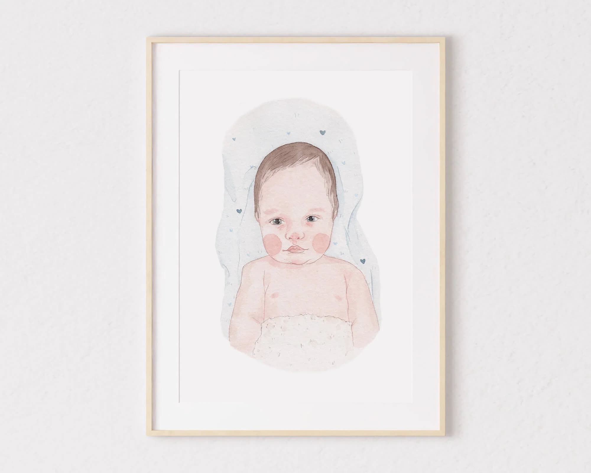 Lass dein Foto malen lassen – Ein Kunstwerk von Families Portrait