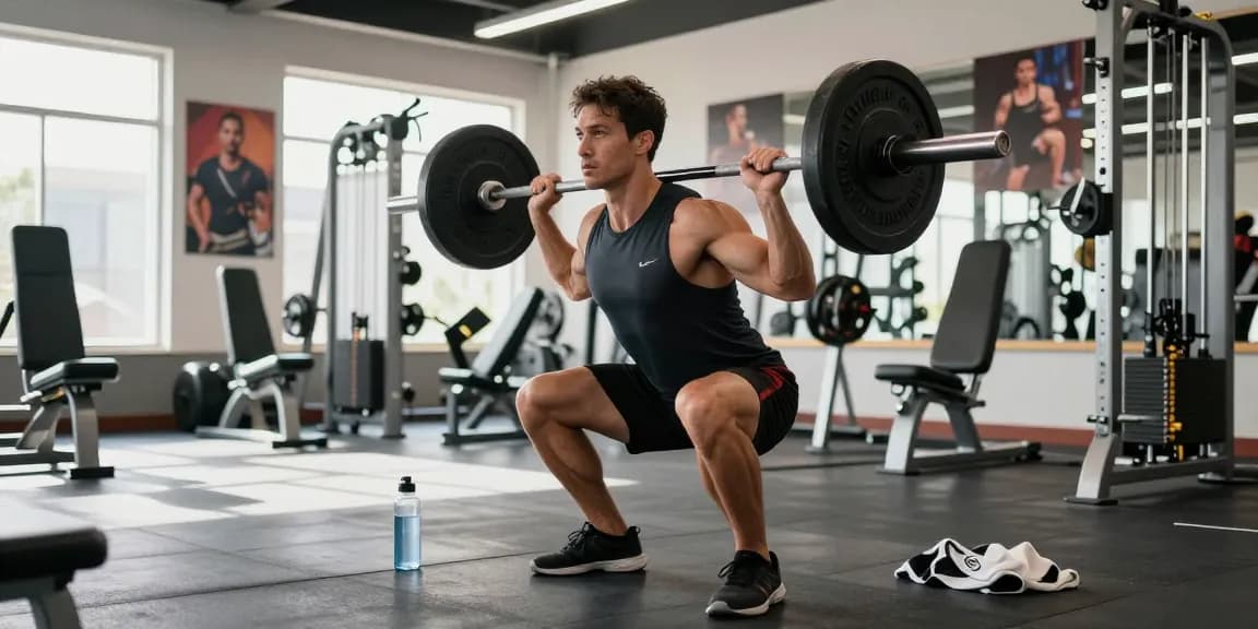 Akra Labs Steroid Shop in einem modernen Fitnessstudio mit Athleten beim Training.