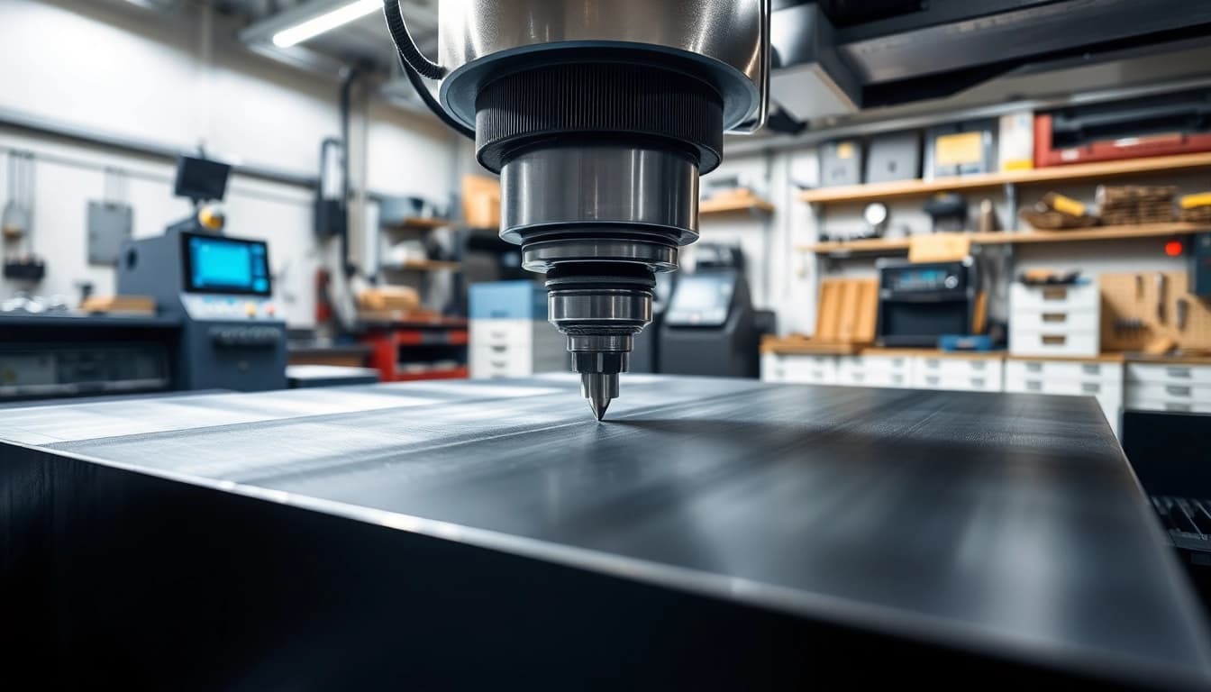 Edelstahl CNC fräsen in einer modernen Werkstatt mit präzisem Maschinenbetrieb.