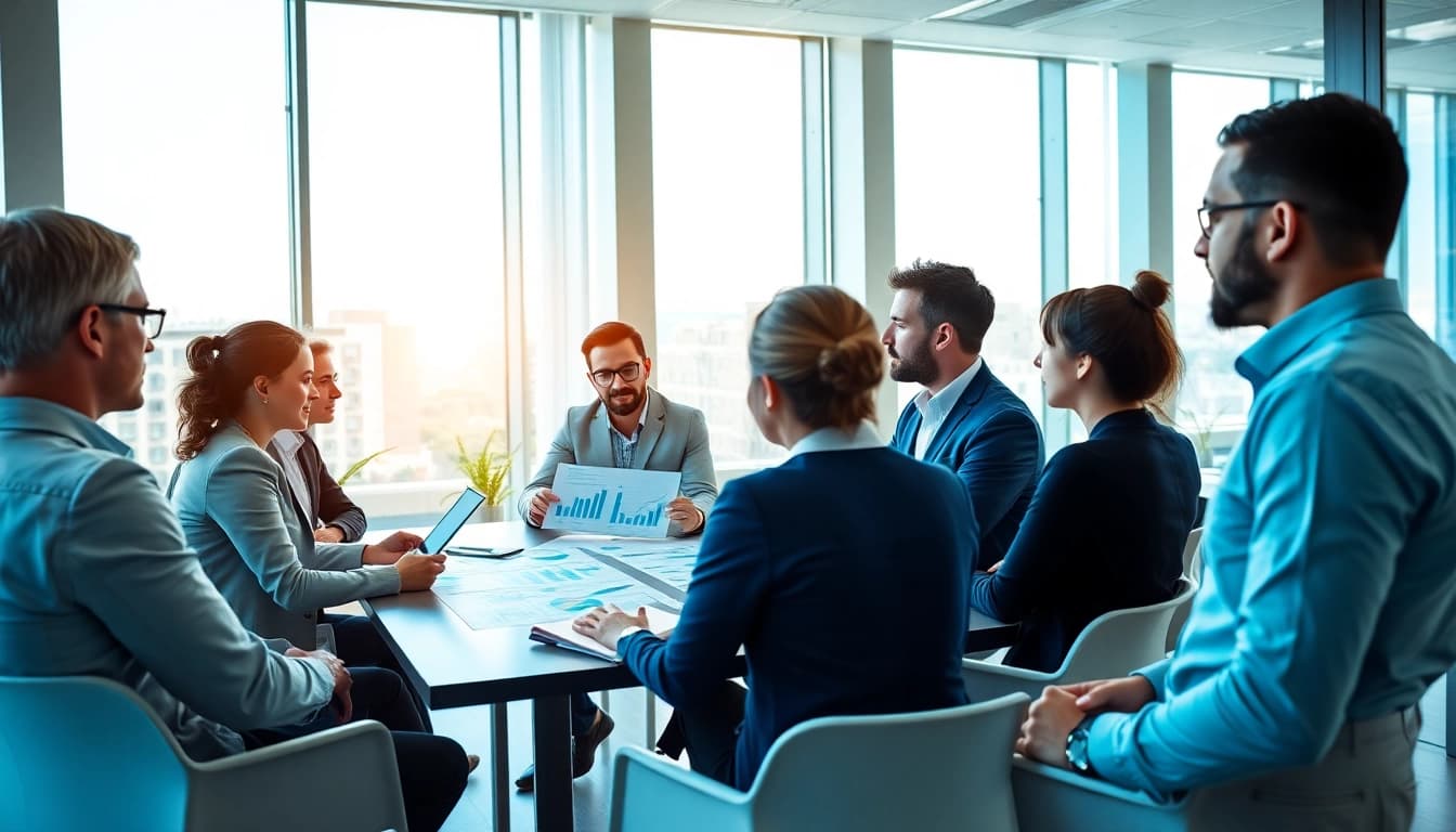 Wirtschaft Regional: Collaboration in a professional setting with diverse teams.