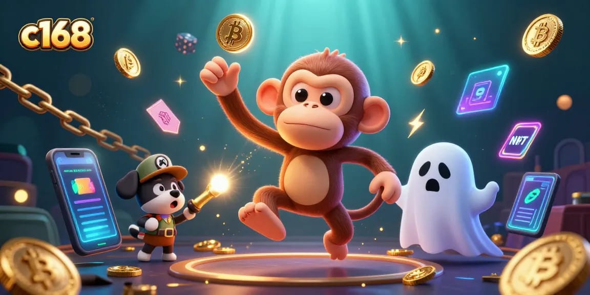 Experience the thrilling magic of c168 as the mischievous monkey juggles golden casino treasures.