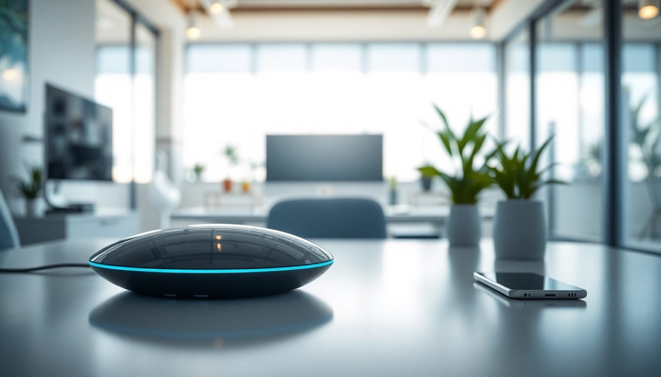 Die innovative evodrop, elegant platziert in einem modernen Arbeitsumfeld, ansprechend präsentiert.