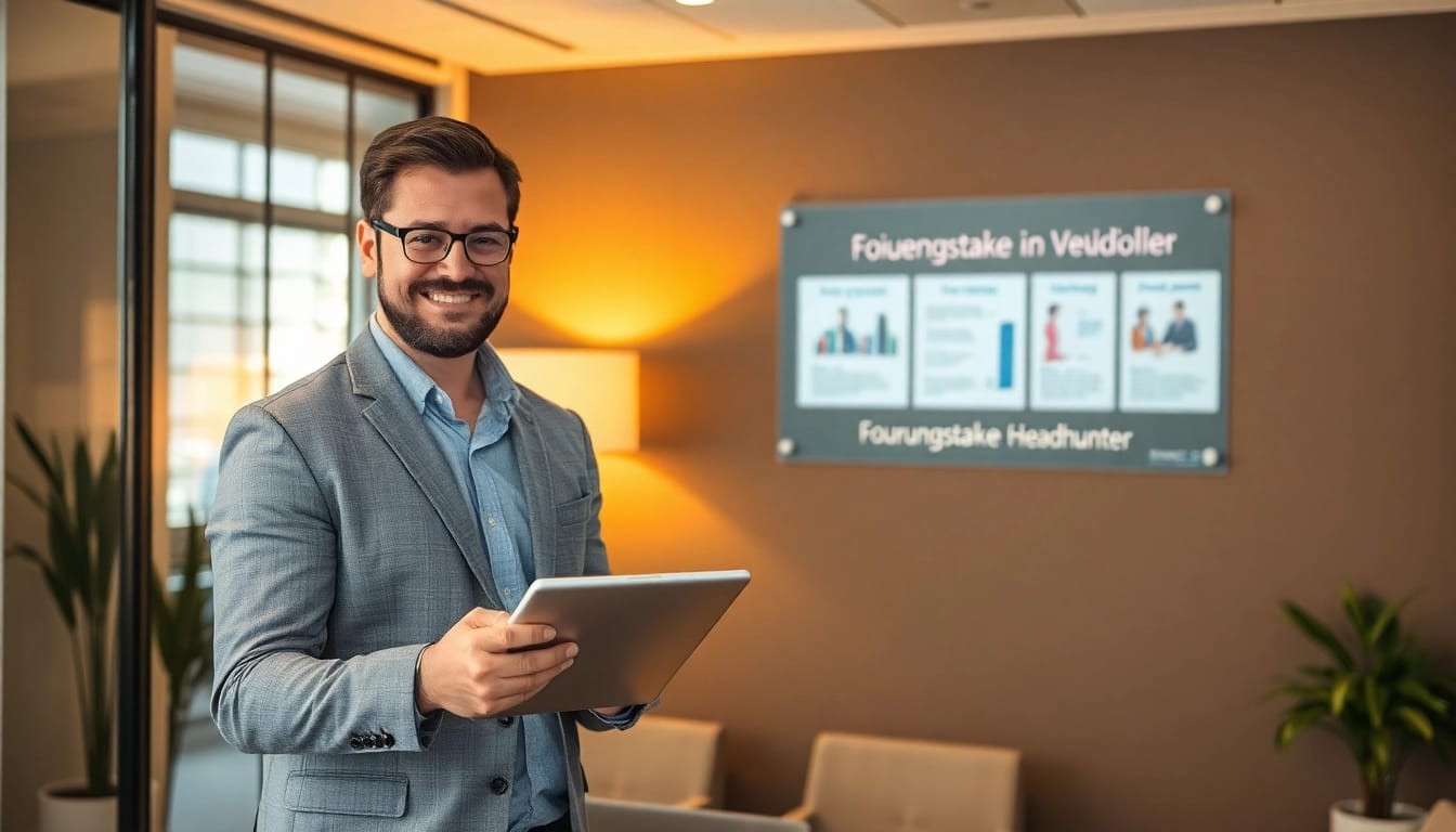 Führungskräfte Vertrieb Headhunter im modernen Büro bei der strategischen Planung.