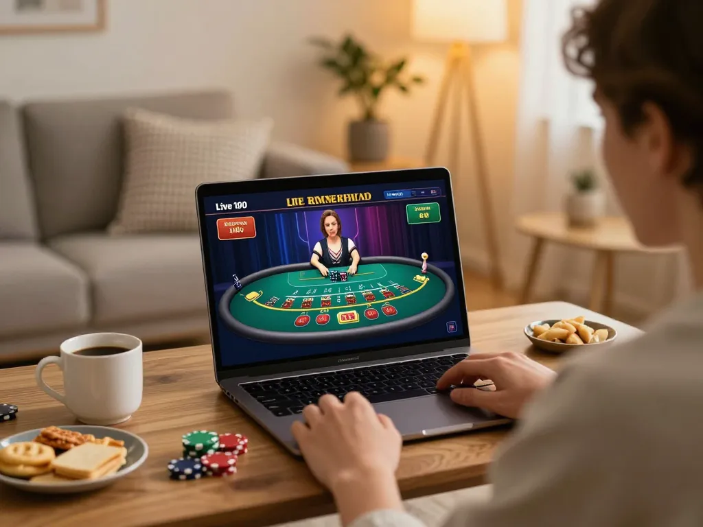 Engaging in online blackjack at QQ88 with strategic gameplay at home