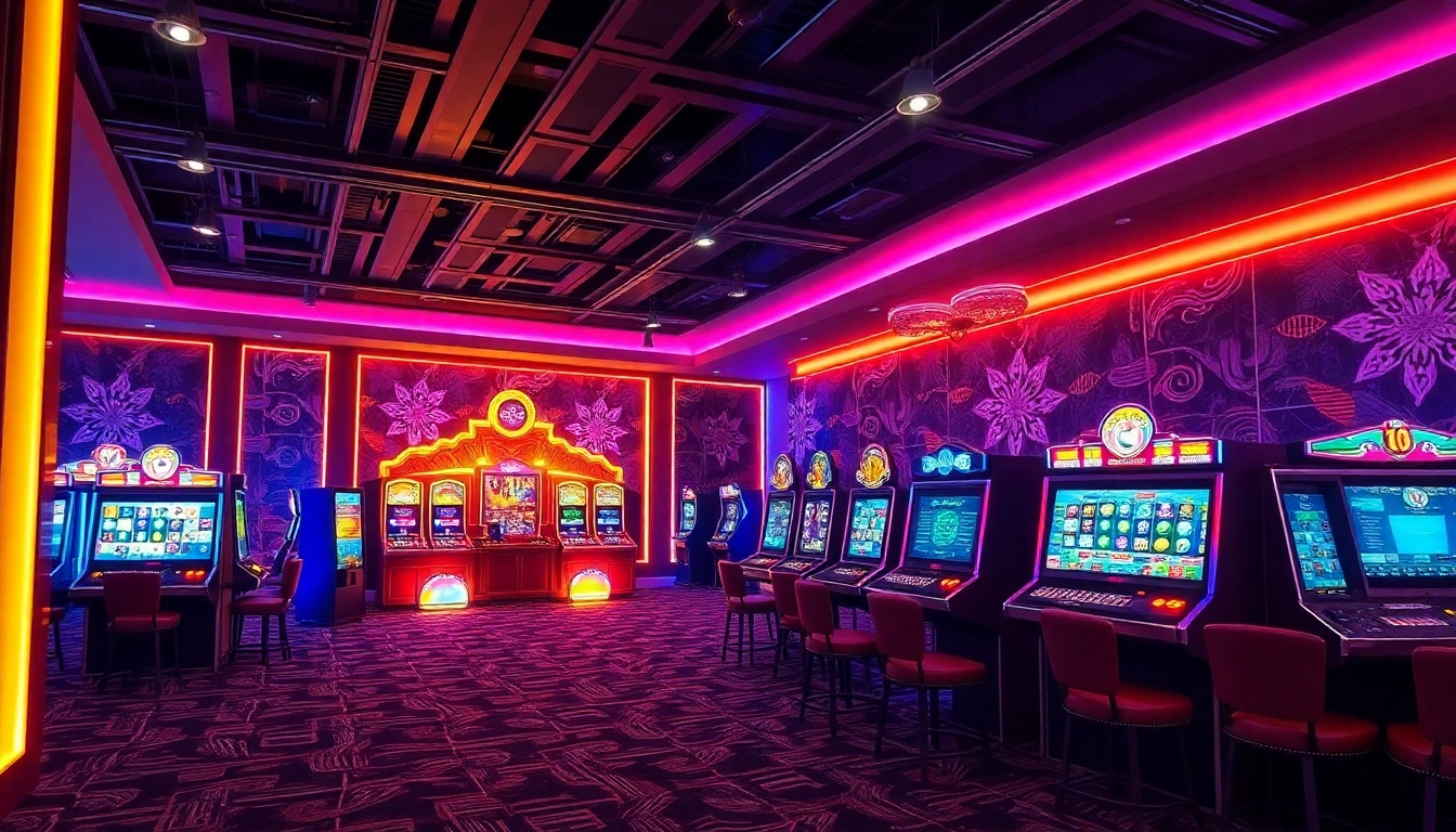 Spielen im online casino ohne anmeldung auf einem eleganten Spielautomaten mit funkelnden Lichtern.
