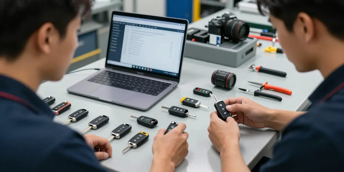 Schau dir an, wie Experten Autoschlüssel programmieren und Lösungen für Autoteile finden.