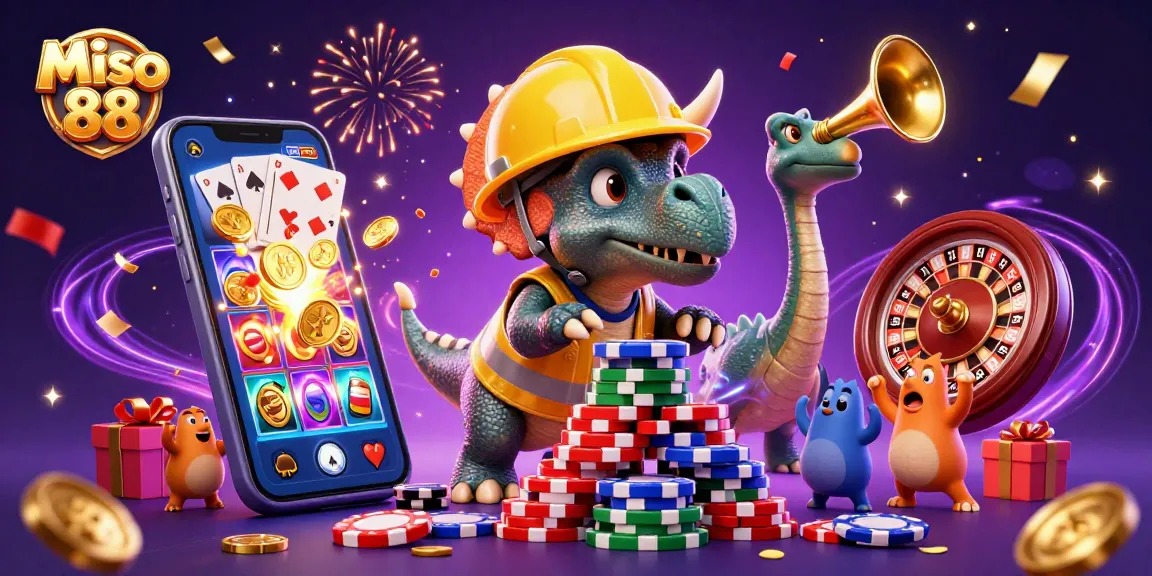 Miso 88 offers a thrilling casino experience with vibrant games, cheering characters, and exciting jackpots.