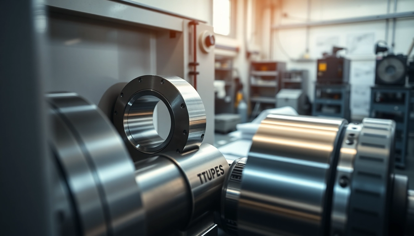 Präzise CNC Drehteile, die in einem modernen Werkstattumfeld bearbeitet werden.