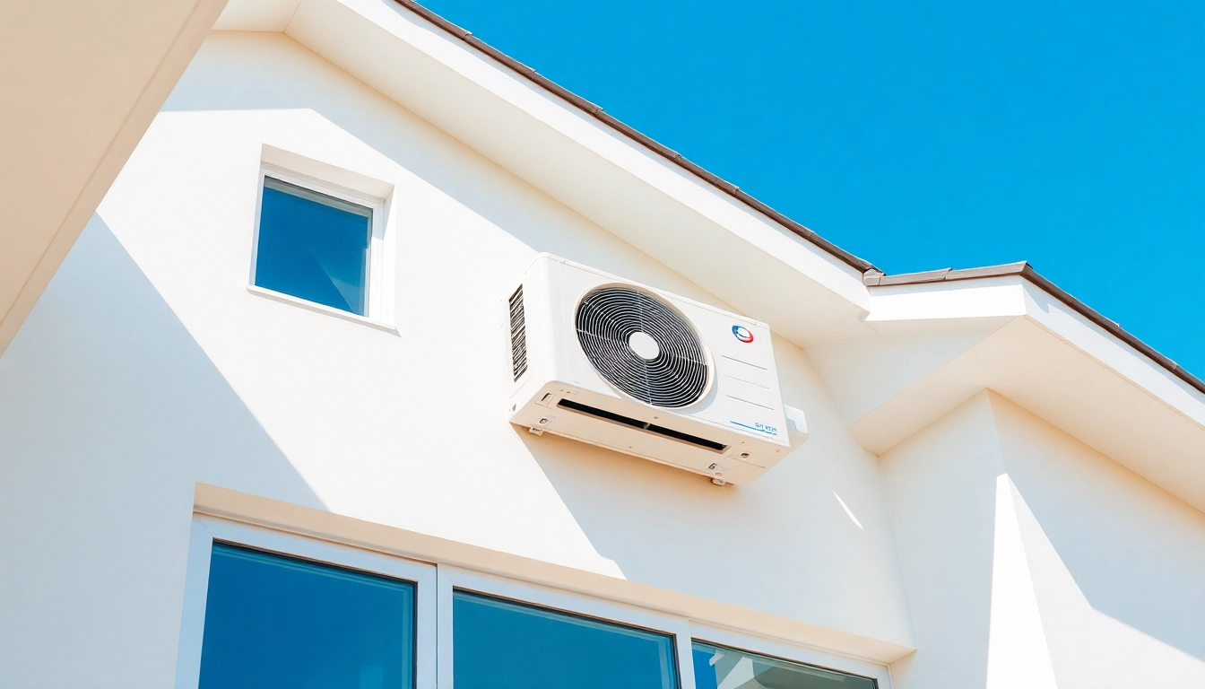 View of a split air conditioning unit showcasing Klima kosten for installation and efficiency benefits.