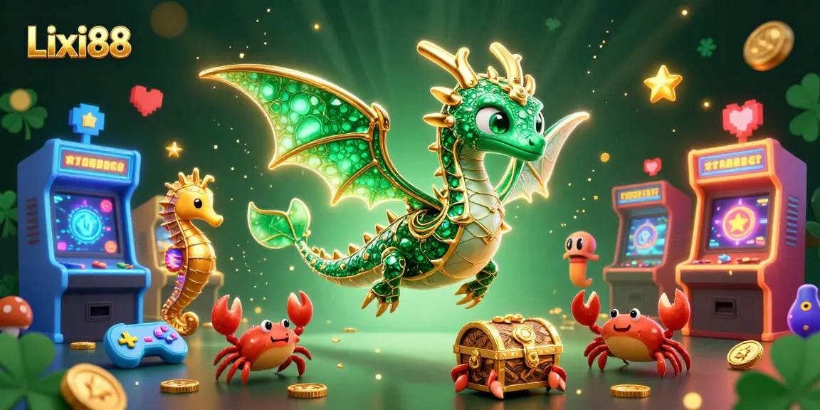 Lixi88 offers vibrant casino gaming experiences with colorful characters and neon game elements.