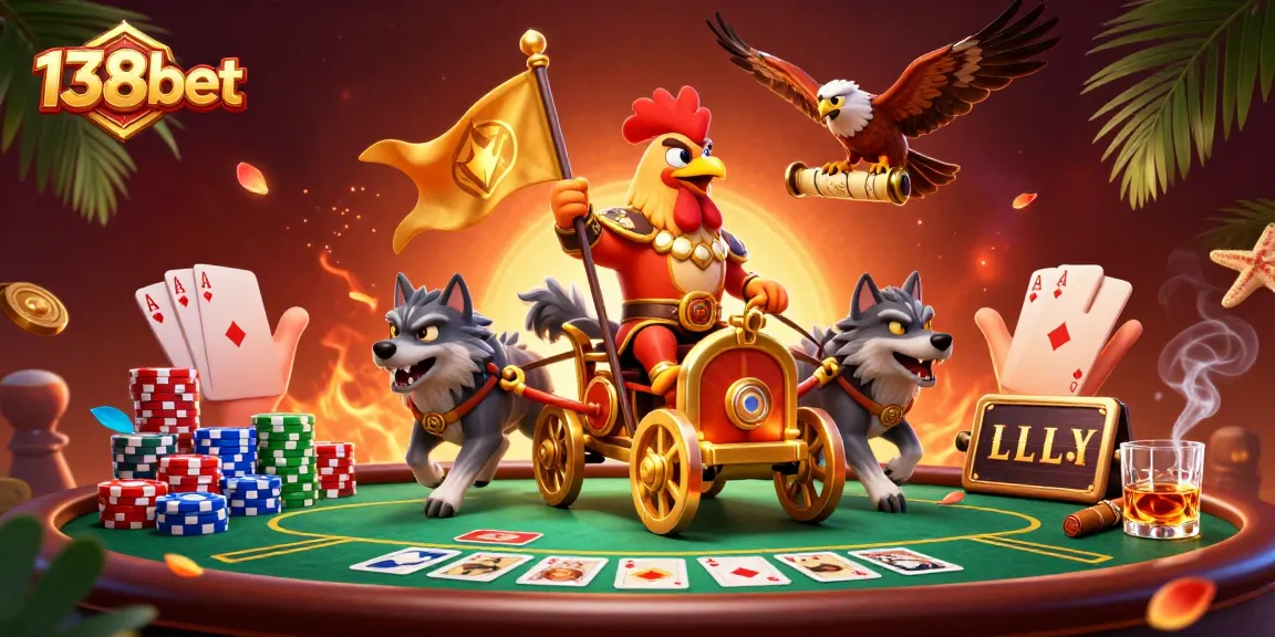 Engage with thrilling poker action at 138bet with vibrant characters and dynamic gaming elements.