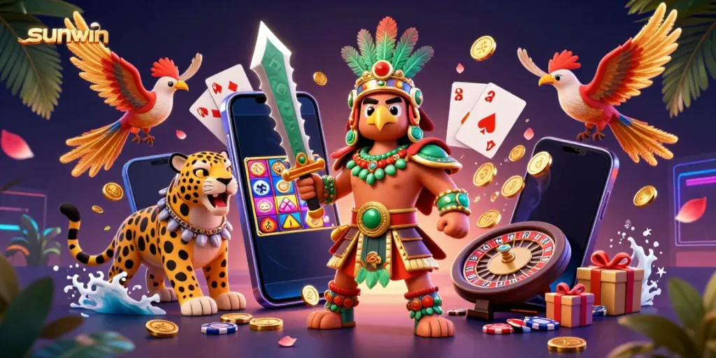 Experience thrilling gaming at sunwin with vibrant characters and exciting game elements in dynamic action.