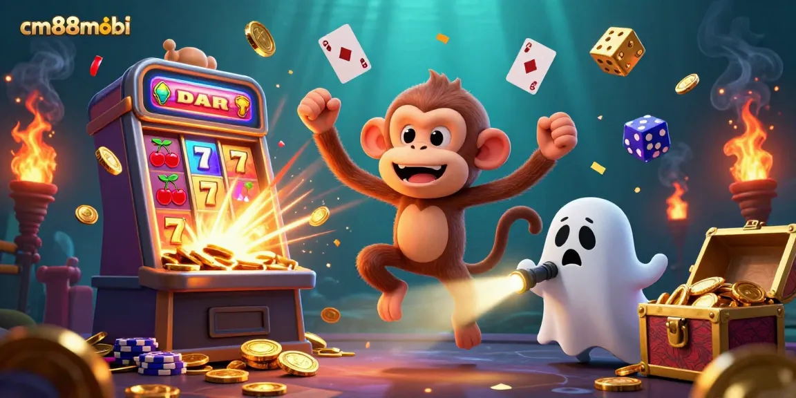 Experience thrilling gameplay at cm88mobi with an exciting 3D casino scene featuring vibrant characters and dynamic gaming elements.
