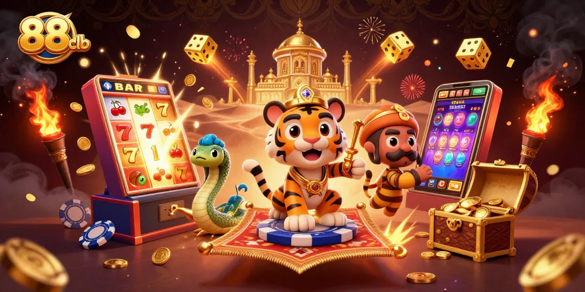 Experience thrilling jackpots at 88 clb with dynamic visuals and vibrant casino elements.