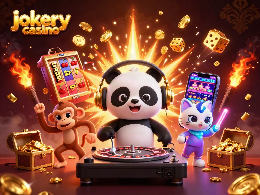 Experience thrilling gameplay at Jokery Casino with fun characters and dynamic casino elements.