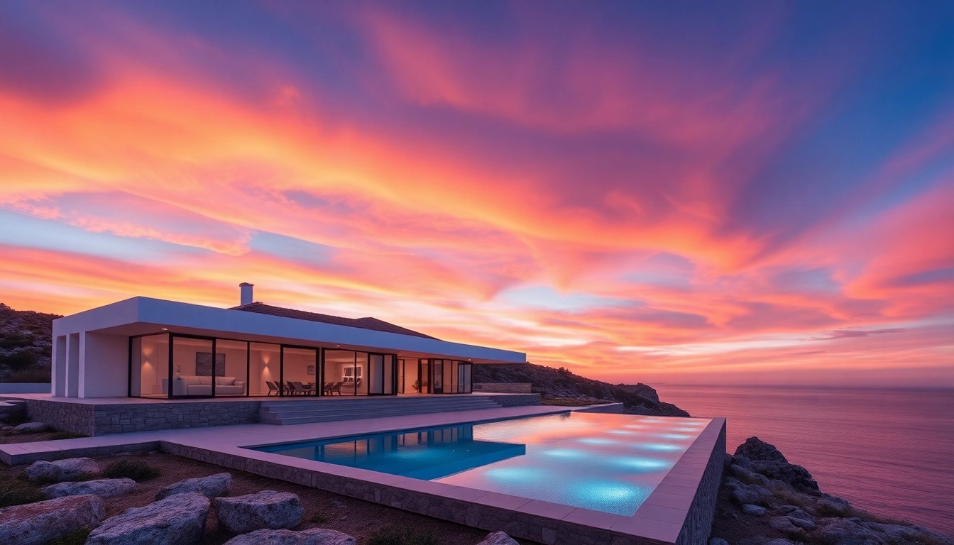 Nord Zypern haus kaufen – Luxuriöse Villa mit Meerblick und Pool an der Küste von Nordzypern.