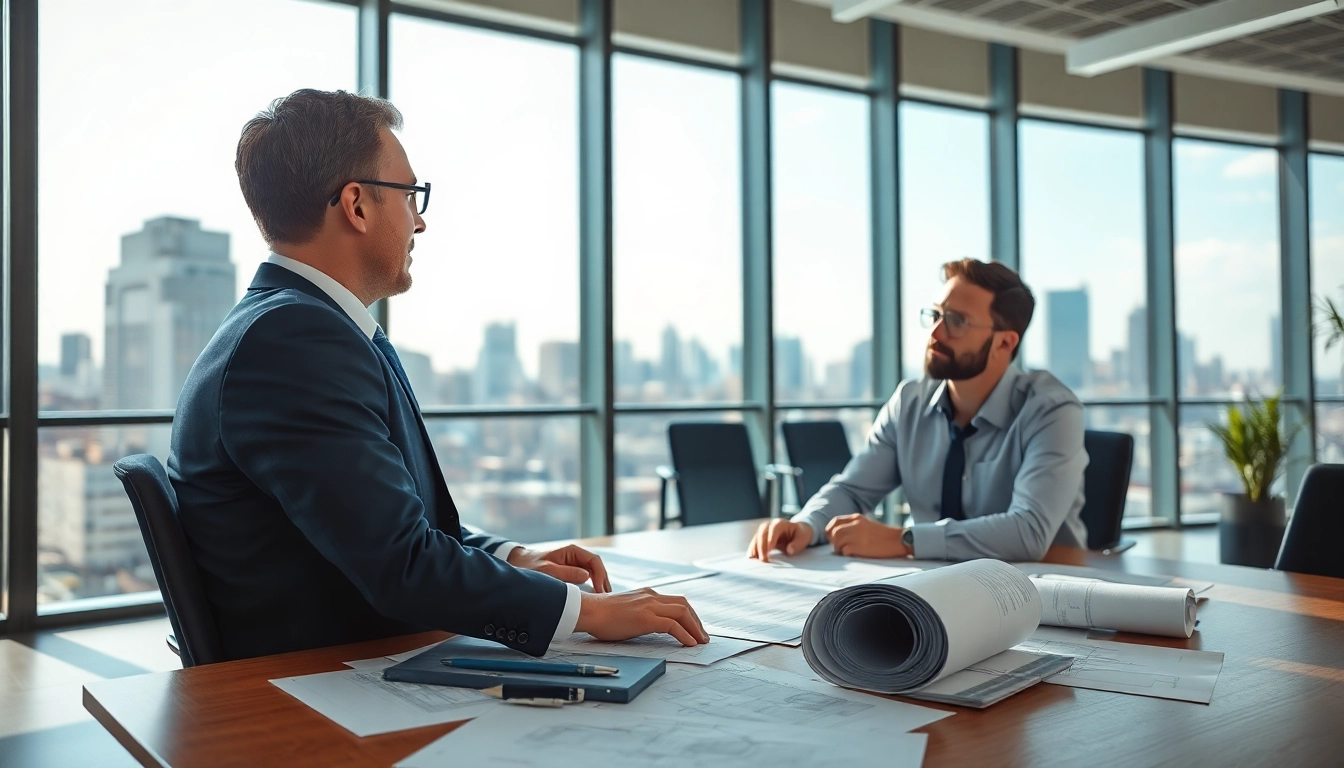 Headhunter Ingenieure bespricht Karrierechancen mit Ingenieuren in modernem Büro