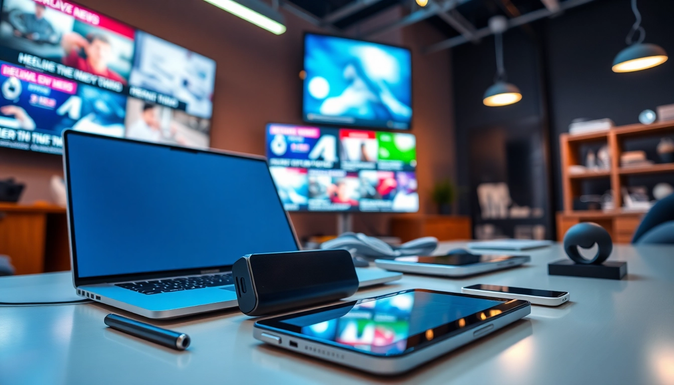 Aktuelle Technik News zu neuesten Geräten und Technologien in einem modernen Arbeitsplatz.