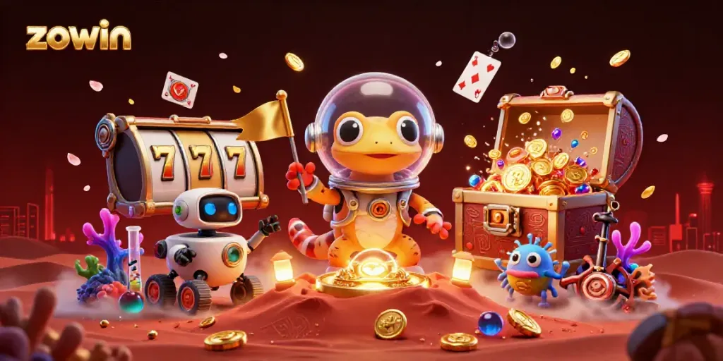 Zowin reveals an exciting Martian-themed casino adventure with vibrant characters and sparkling treasures.