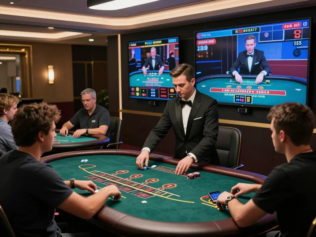 Engaging live dealer game interface at dn88 with players placing bets in an immersive online casino atmosphere.