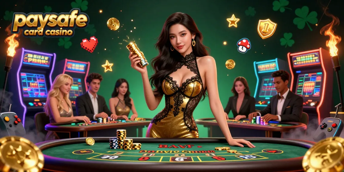 Erleben Sie aufregende Action in einem Paysafe Card Casino mit glamourösen Spielern und lebhaften Spielelementen.