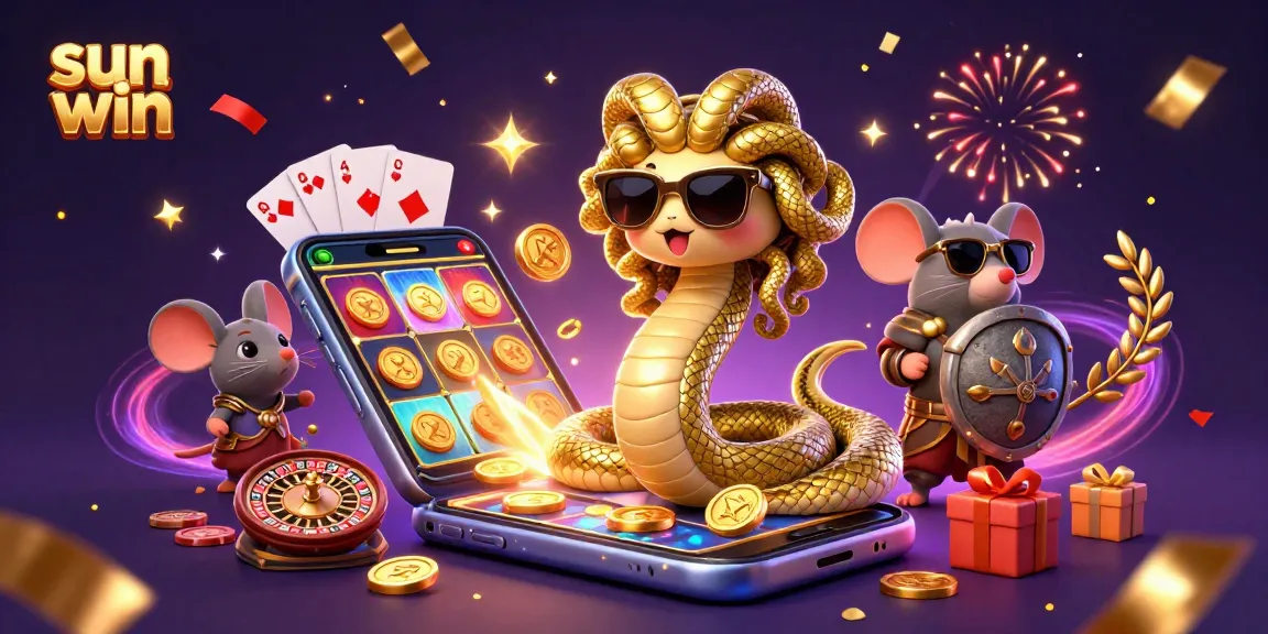 Engage in exciting games at sun win with vibrant casino elements and enchanting characters.