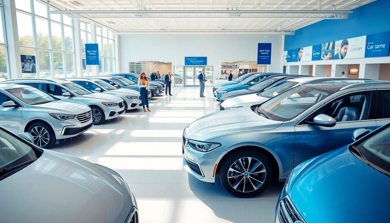 Auto kaufen in einem modernen Autohaus mit einer vielfältigen Auswahl an Fahrzeugen und einladender Atmosphäre.