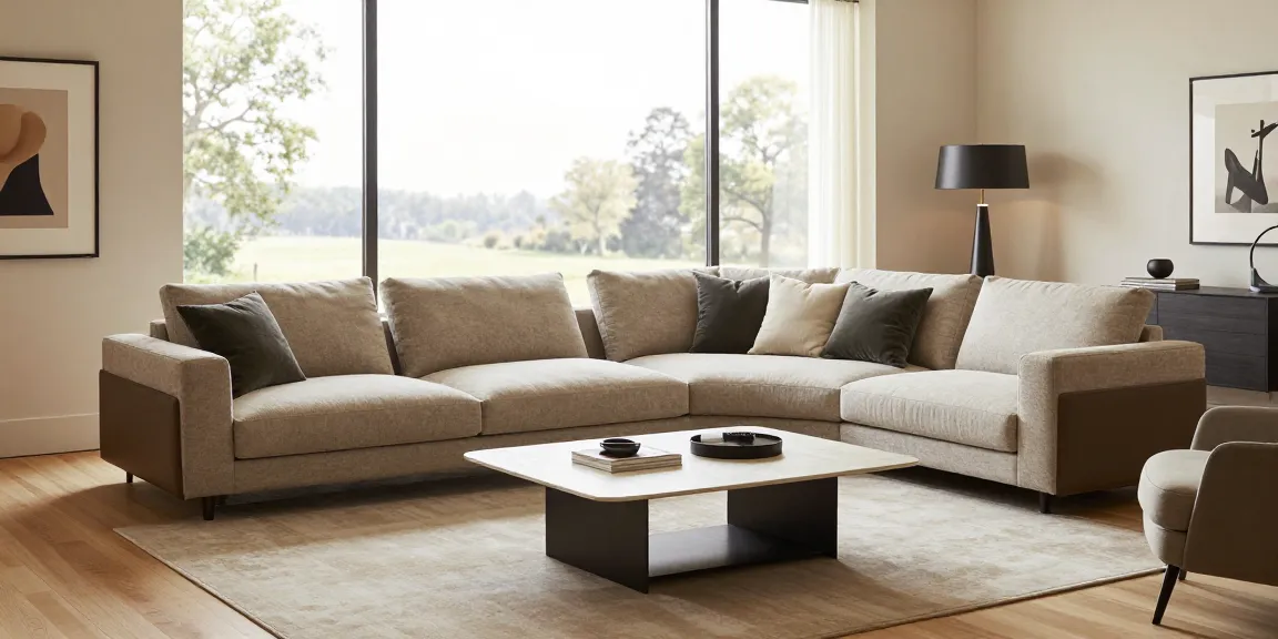 Baxter Möbel Erfahrungen hervorgehoben in einem stilvollen Wohnzimmer mit elegantem Sofa und Design-Deko.