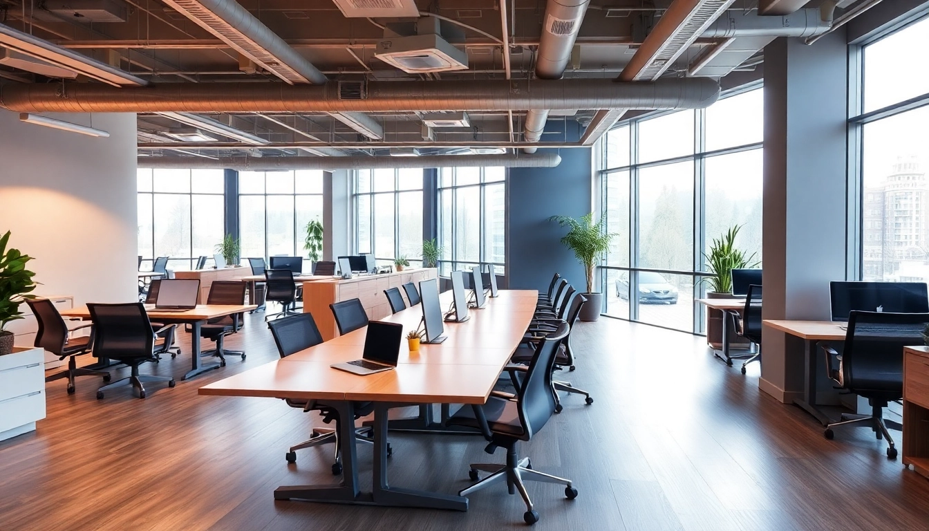 Professionelles Büro im Headhunter Hagen mit ergonomischen Möbeln und natürlichem Licht.