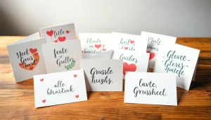 Entdecken Sie unsere schönen Grusskarten mit einzigartigen Designs und handgeschriebenen Botschaften.