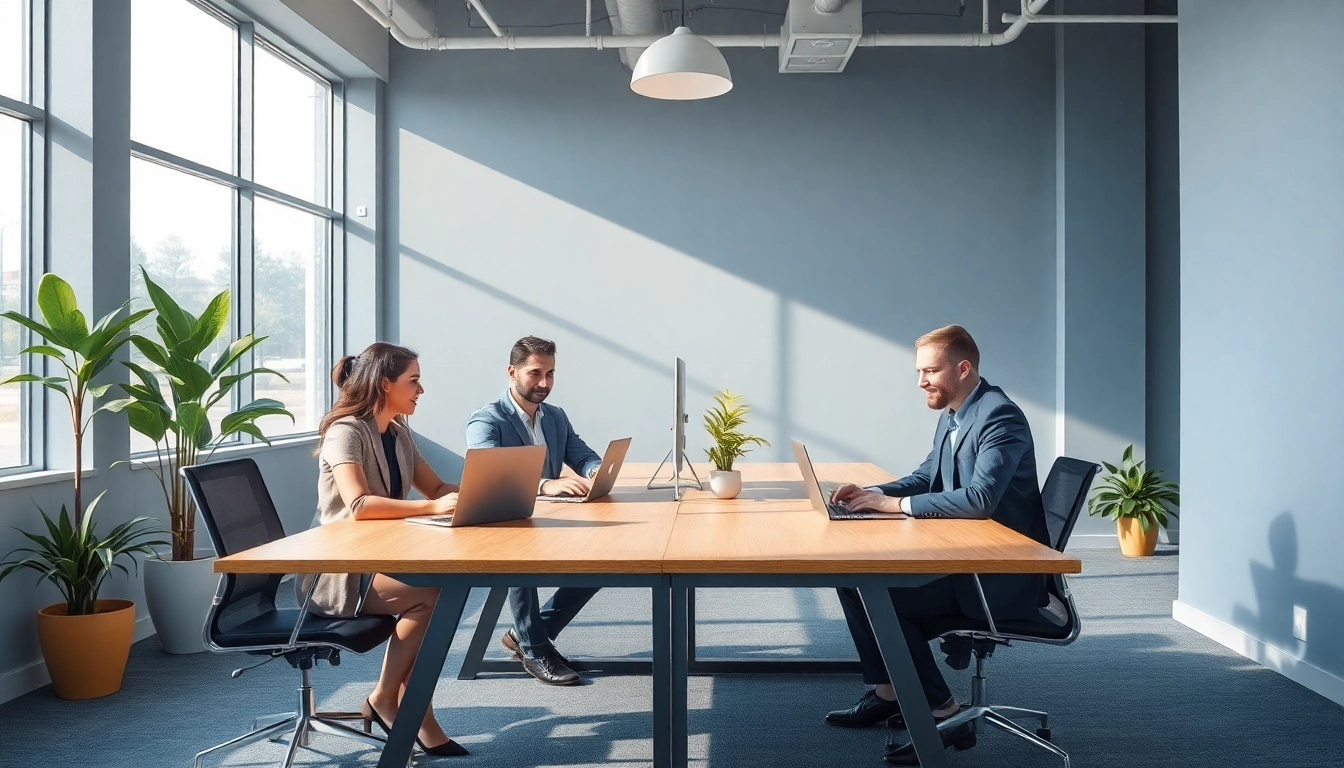 Headhunter IT - Professionelle Berater in modernem Büroarbeitsplatz, die Talent rekrutieren.