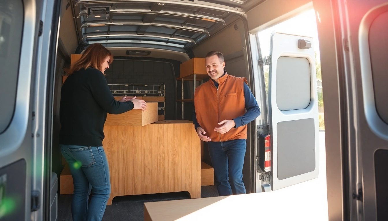 Umzugsunternehmen Wermelskirchen packt Möbel sorgfältig in den Transporter