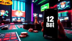 Experience the thrill of link 12bet with a captivating online gambling scene featuring vibrant casino elements.