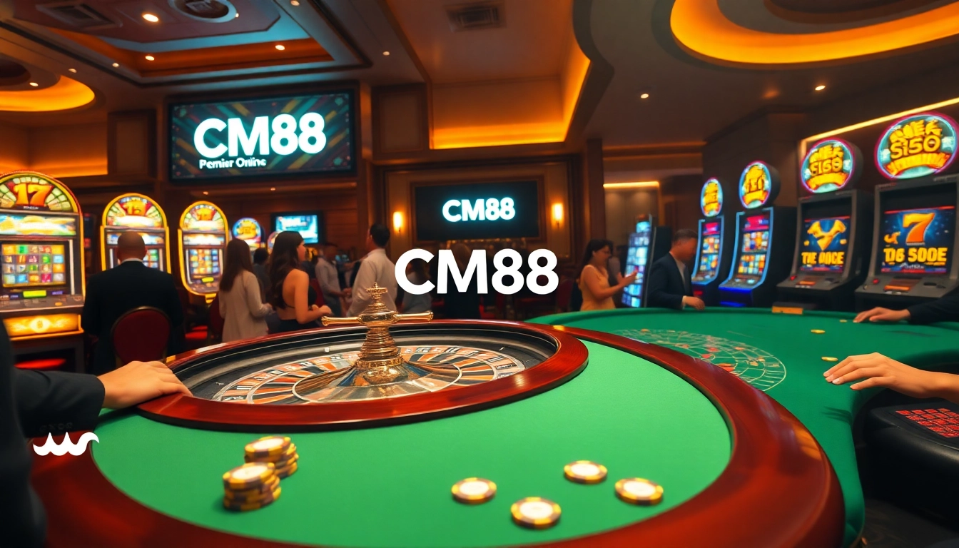 Experience an exciting roulette game at CM88 casino with vibrant action and poker chips.