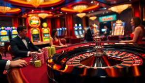 Experience thrilling roulette action at u888's luxurious casino table.
