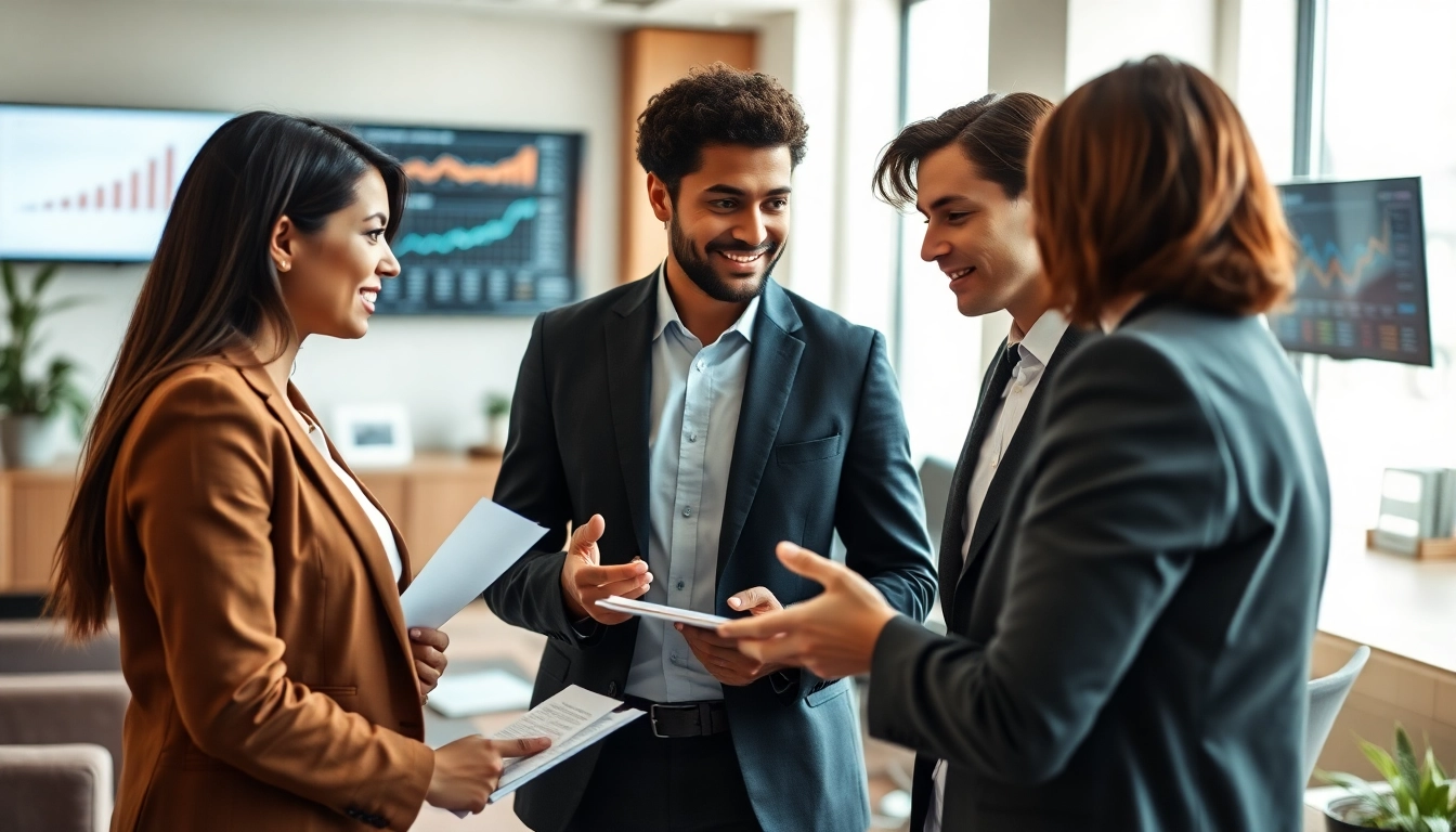 Headhunter Schweiz besucht Kunden im modernen Büro und fördert eine professionelle Atmosphäre.