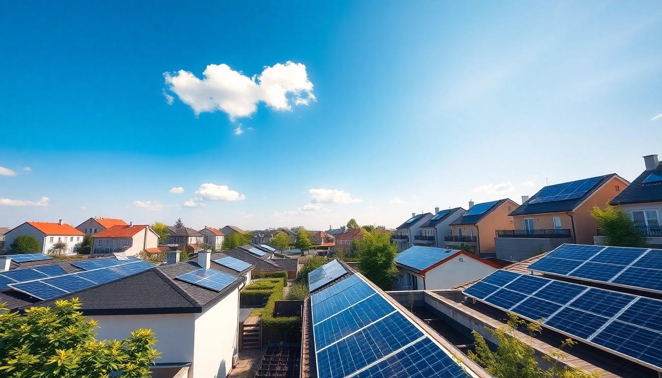 Steady solar panel installations in Solar Wien neighborhoods promoting sustainable energy.