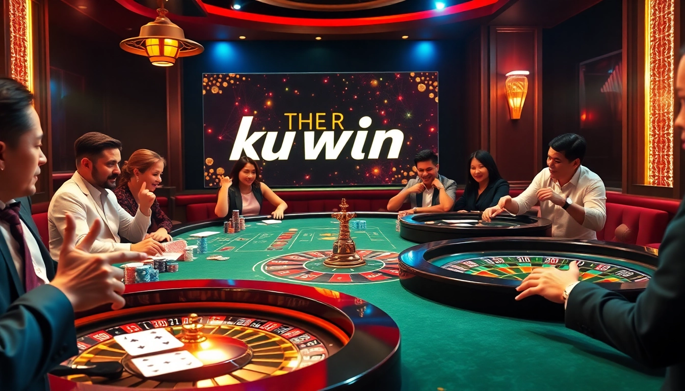 Casinos highlight the excitement of the ku win atmosphere with poker players strategizing their next moves.
