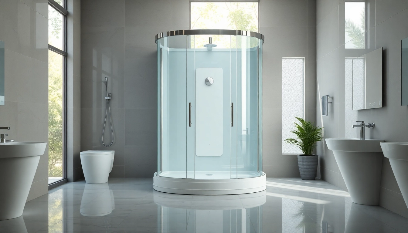 Die duschkabine 90x90 komplett bietet modernen Komfort in einem eleganten Badezimmer.