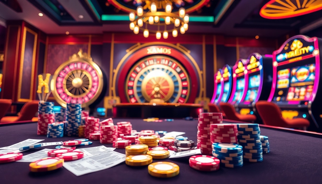 Experience the thrill of gaming at XX88.COM with vibrant roulette and slot machines.