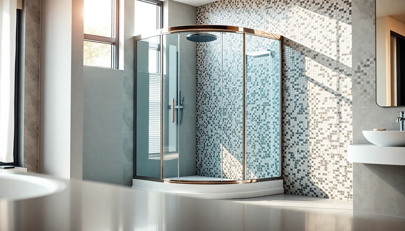 Moderne Duschkabine 90x90 komplett in stilvollem Badezimmer mit eleganten Oberflächen.