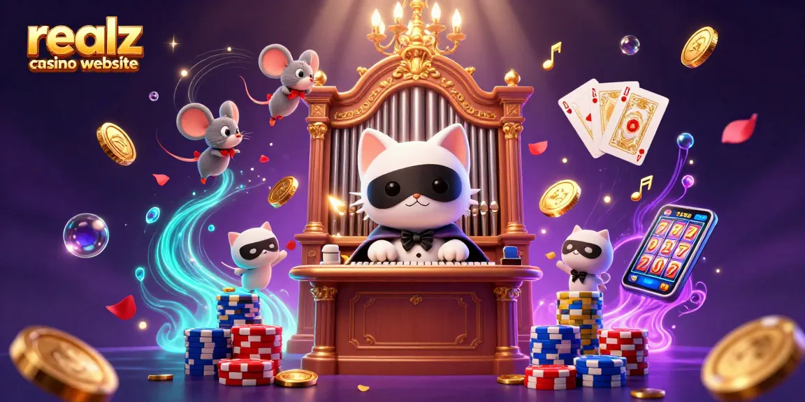 Erlebe aufregende Spiele auf der realz casino website mit Cartoon-Charakteren im Casino-Ambiente.