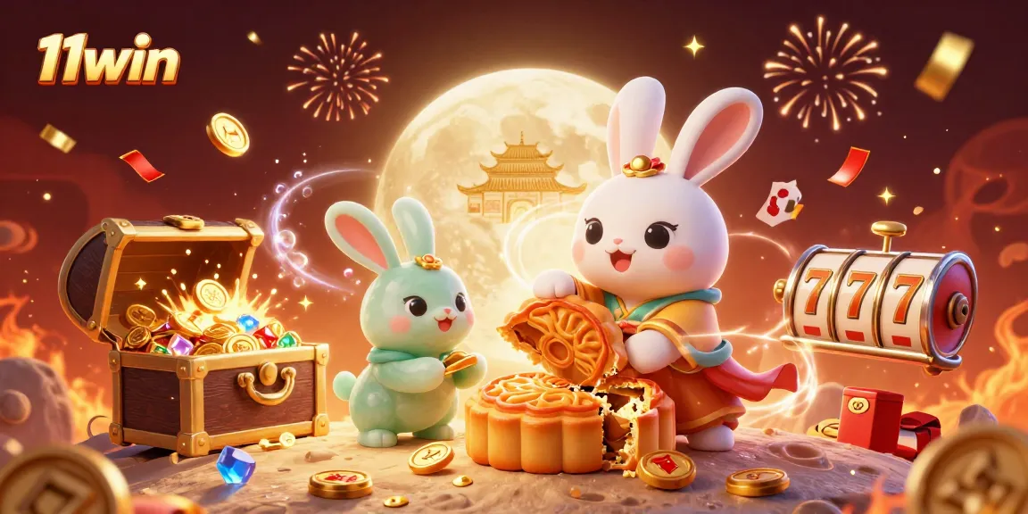 Experience the excitement of 11win with a vibrant 3D illustration featuring casino themes.